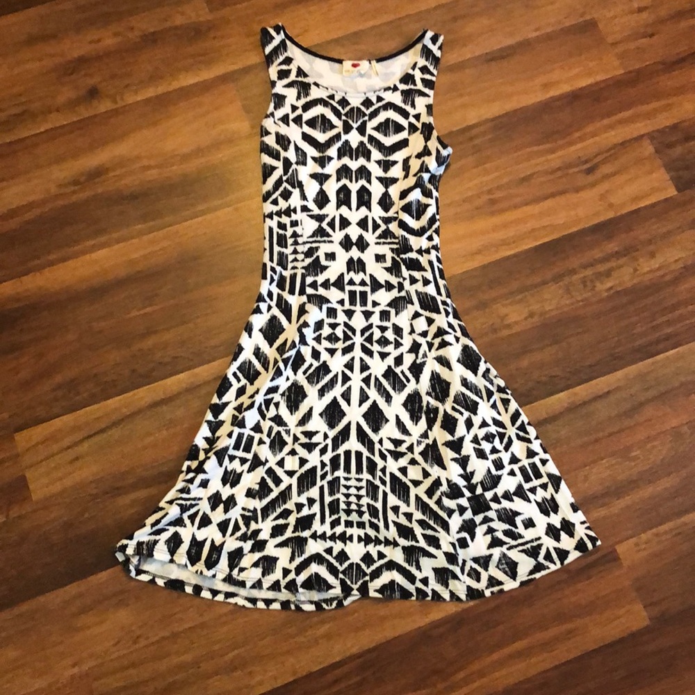 Black and white dress
